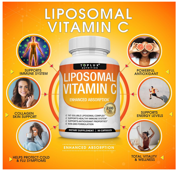 Vitamina C Liposomada toplux 90 capsulas