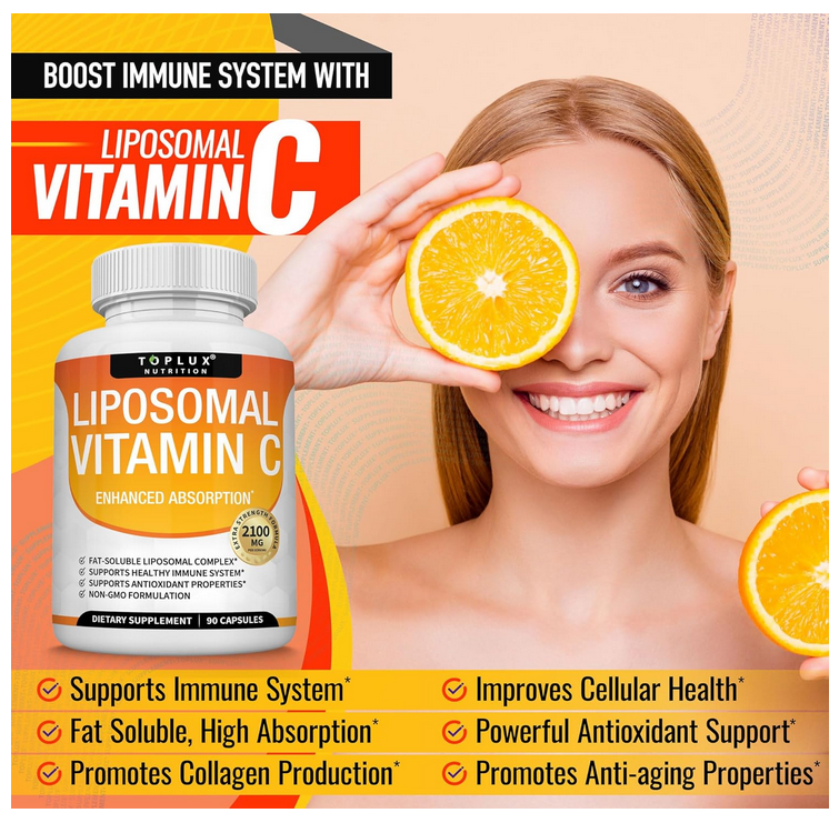 Vitamina C Liposomada toplux 90 capsulas