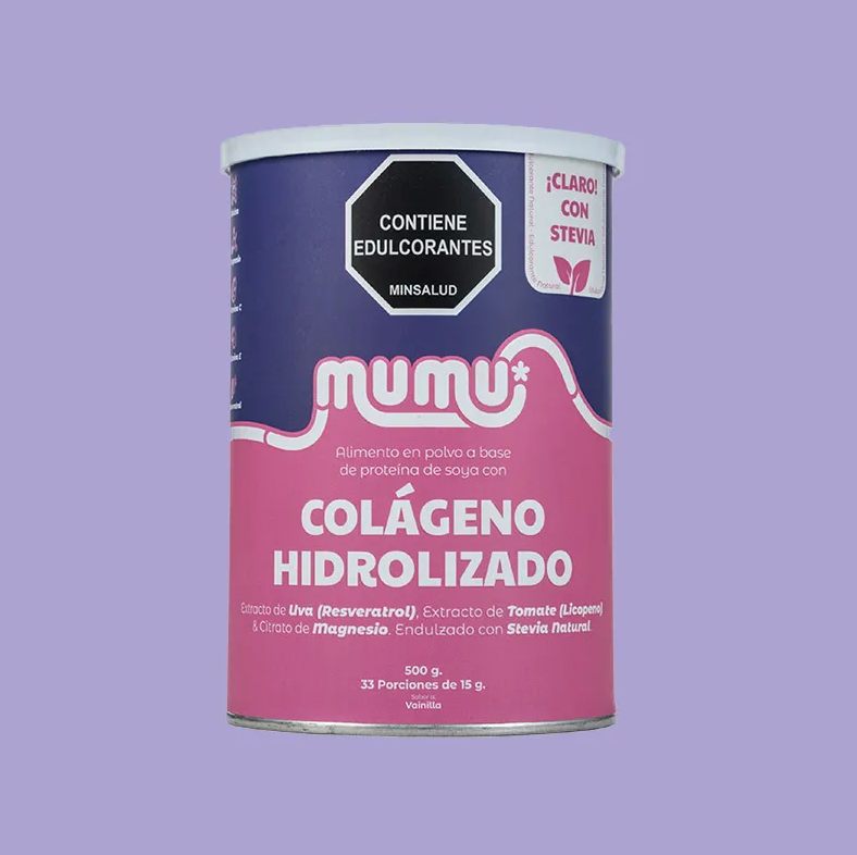 Mumu Colágeno Magnesio Biotina Uñas Cabello 500g Vainilla