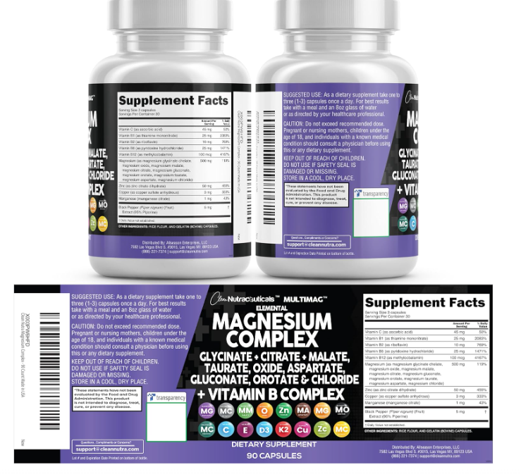 MAGNESIUM COMPLEX  SUPLEMENTO DIETARIO PLUS