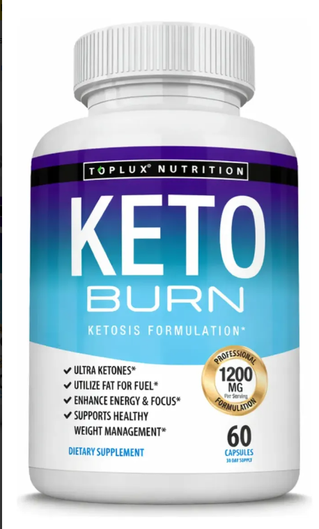 Keto Burn Toplux 1200mg 60 Cápsulas Cetonas Exógenas Cetosis
