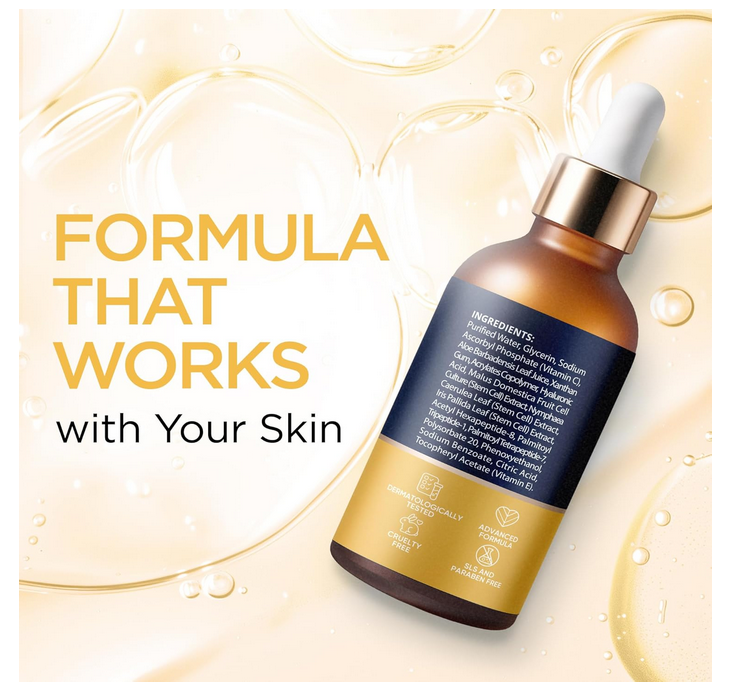 Suero Vitamina C Facial Iluminador Con Ácido Hialurónico Normal Día/noche