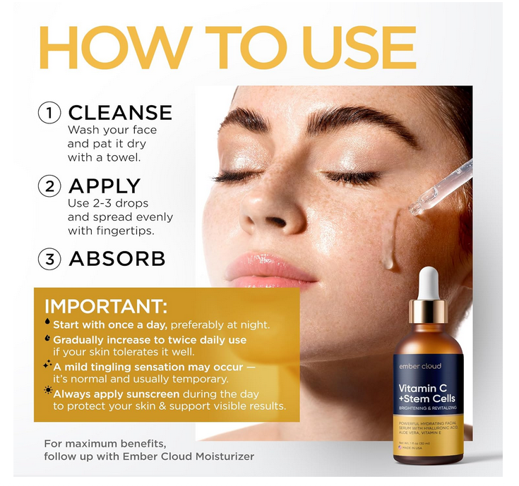 Suero Vitamina C Facial Iluminador Con Ácido Hialurónico Normal Día/noche
